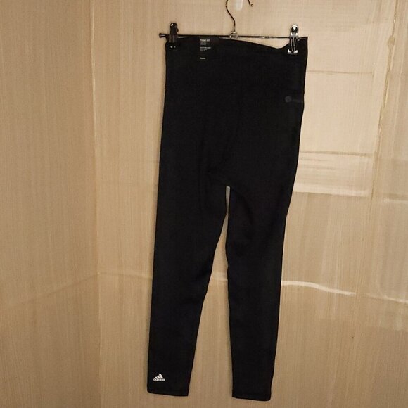 Adidas New Black Optime Aeroready 7/8 Leggings Small - Picture 4 of 11